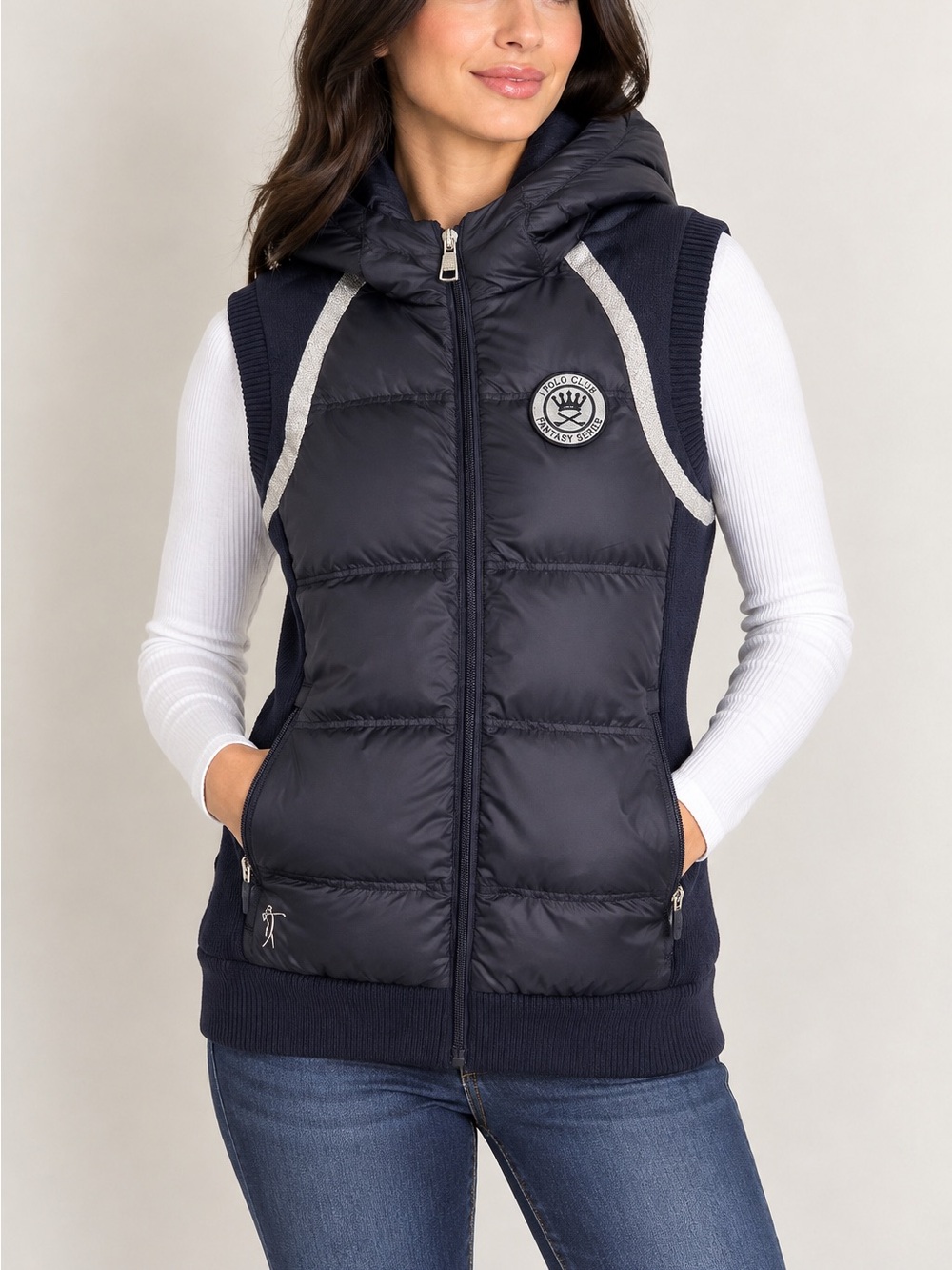 Polo Club Fantasy Series Hooded Puffer Vest – Navy